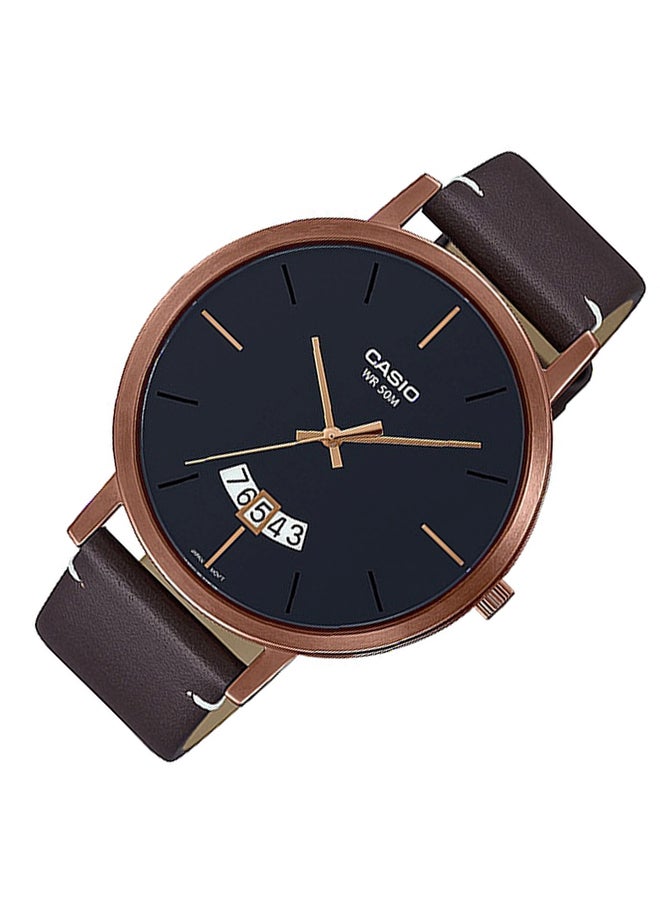 CASIO Men's Wrist Watch MTP-B100RL-1EVDF - 51 mm - Brown - Image 3