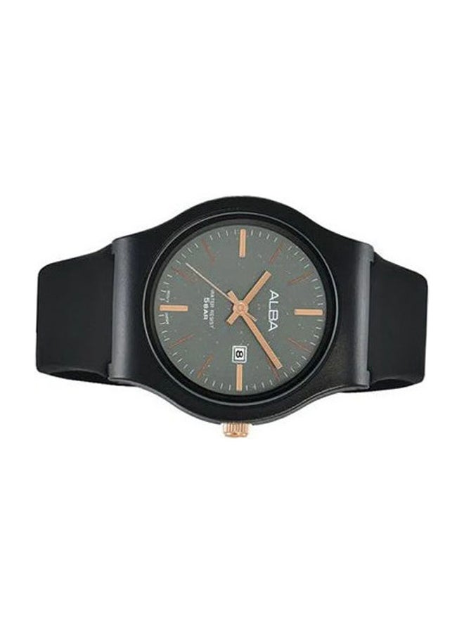 Alba - Women's Silicone Round Analog Water Resistant Watch  AH7U61X - Image 1