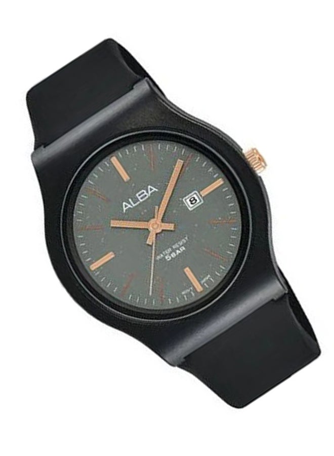 Alba - Women's Silicone Round Analog Water Resistant Watch  AH7U61X - Image 1