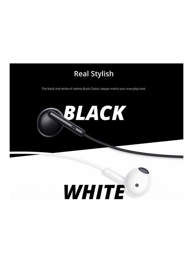 realme - Buds Classic Headphones Wired Type-C Plug Sports Headphones with Built-in Microphone - Black - Image 1