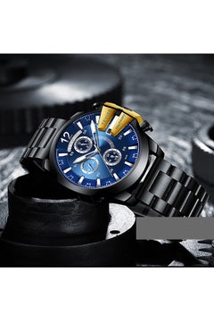 Tevise Men's Chronograph Round Watch With Stainless Steel Strap T814B/SBLG  - Image 2