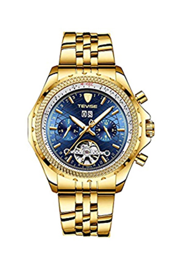 تيفيز ساعة يد كرونوغراف دائرية بسوار من الستانلس ستيل طراز T841/ للرجال - Image 1