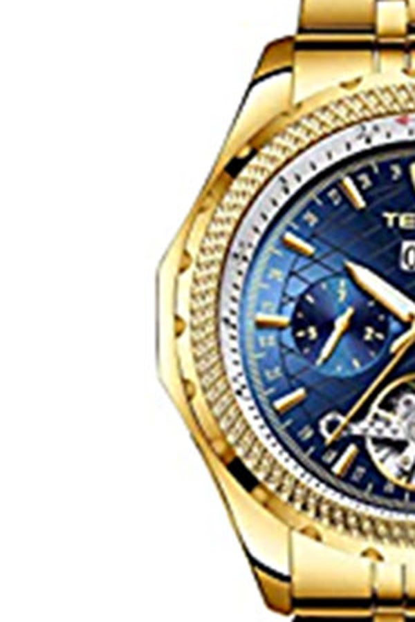 تيفيز ساعة يد كرونوغراف دائرية بسوار من الستانلس ستيل طراز T841/ للرجال - Image 4