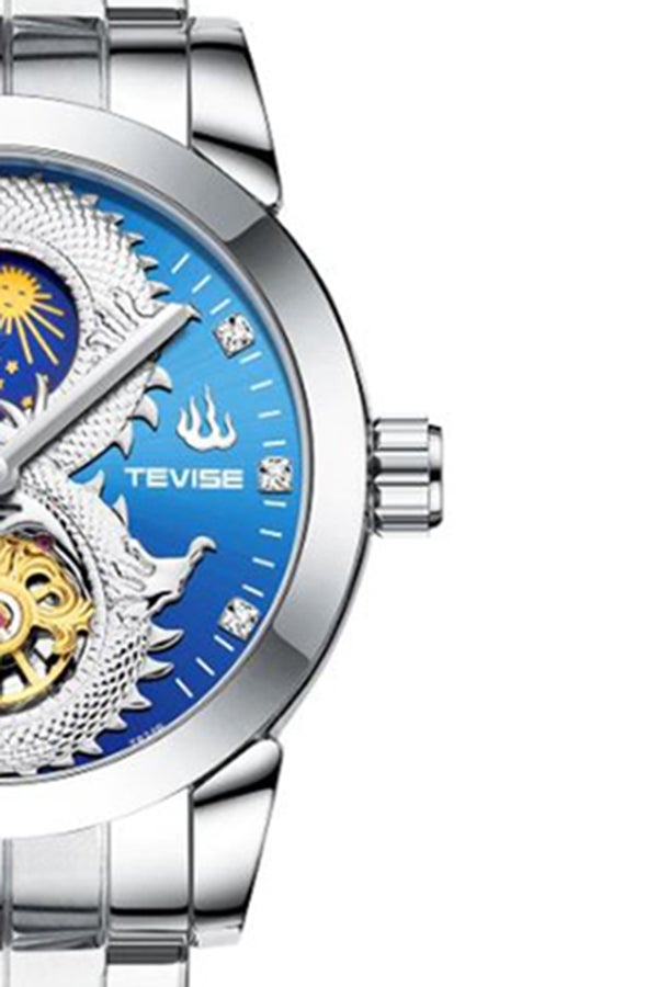 Tevise Men's Analog Watch With Stainless Steel Strap T834B/BSIS - Image 3