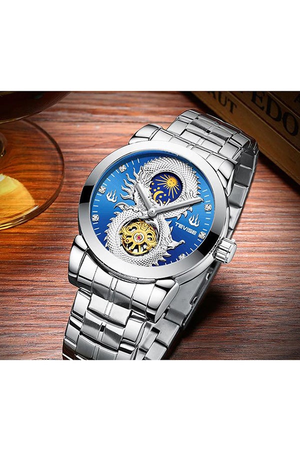 Tevise Men's Analog Watch With Stainless Steel Strap T834B/BSIS - Image 2