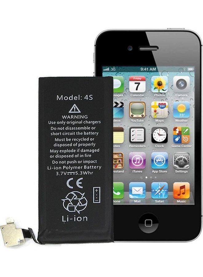 MARGOUN - 1432.0 mAh iPhone 4S Battery Rechargeable Internal Replacement Battery Multicolor - Image 1