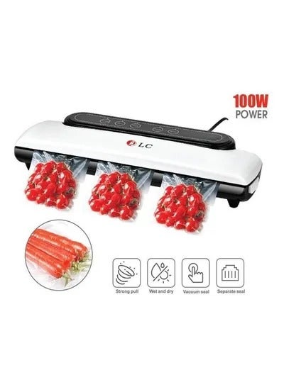 دي إل سي  سدادة تفريغ الهواء مع كيس تفريغ 15 قطعة للتعبئة التلقائية المنزلية لحفظ الطعام ، سدادة هواء بقدرة 90 وات 4895239141985 ابيض - Image 2