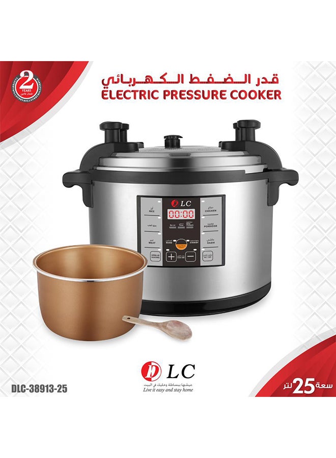 DLC Electric Pressure Cooker 25.0 L 3600.0 W DLC.38913-25 Silver/Black - Image 2