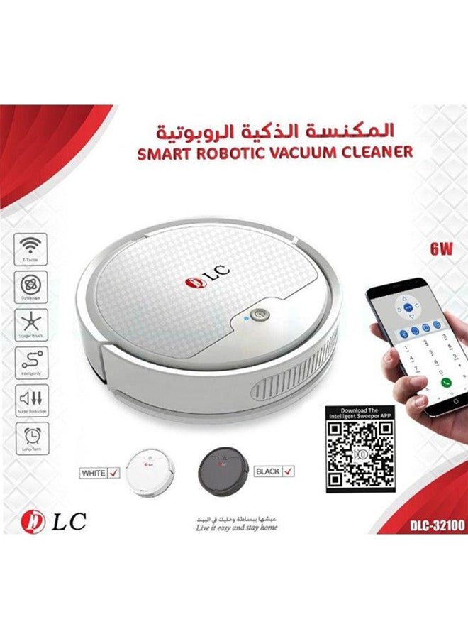 دي إل سي  دي ال سي مكنسة ذكيه بتصميم روبوت قابله لاعادة لشحن DLC-32100 6 W DLC-32100 ابيض  - Image 2