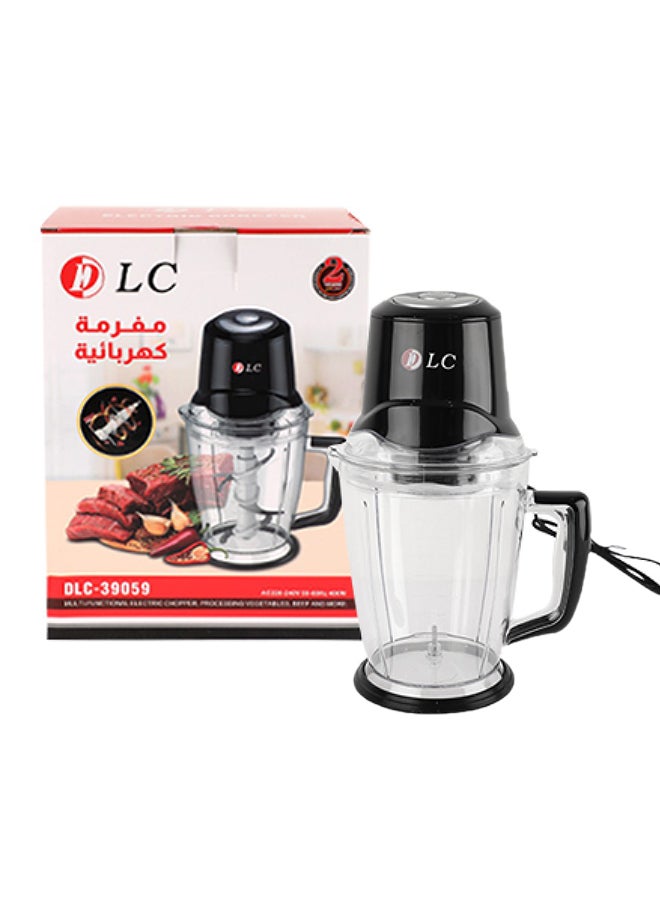 دي إل سي  مفرمة لحم كهربائية متعدد الوظائف DLC 400.0 W DLC-39059 أسود  - Image 3