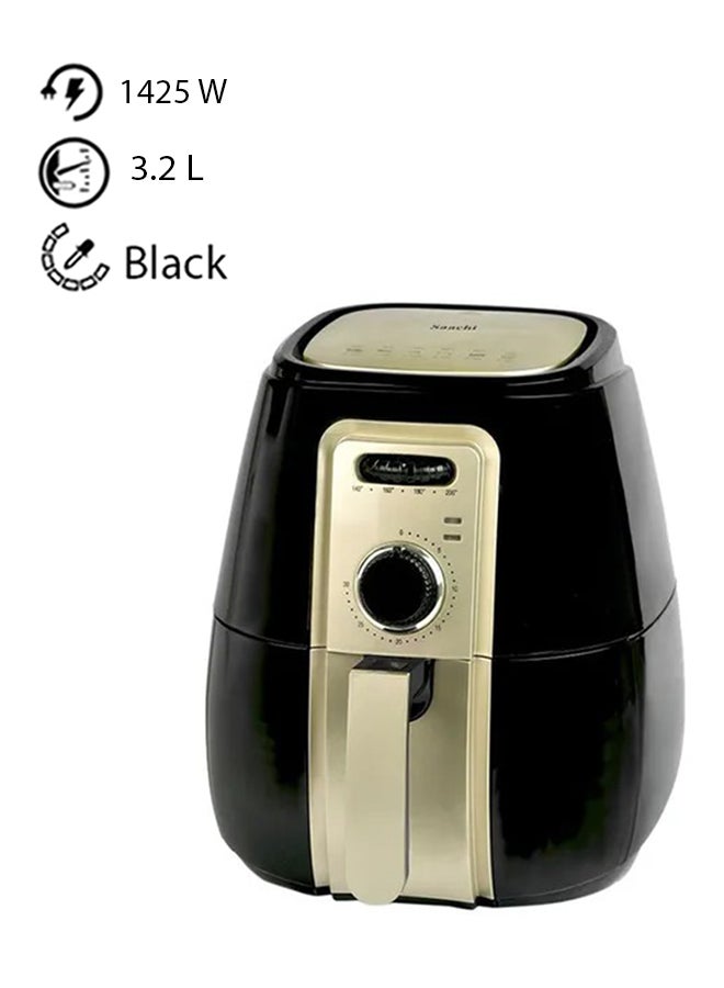Saachi Air Fryer With Rapid Technology 3.2 L 1425 W NL-AF-4770 Black - Image 1