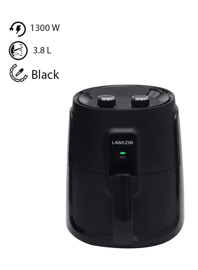 LAWAZIM Electric Hot Air Fryer 3.8 L 1300 W 05-2350-01 Black  - Image 1