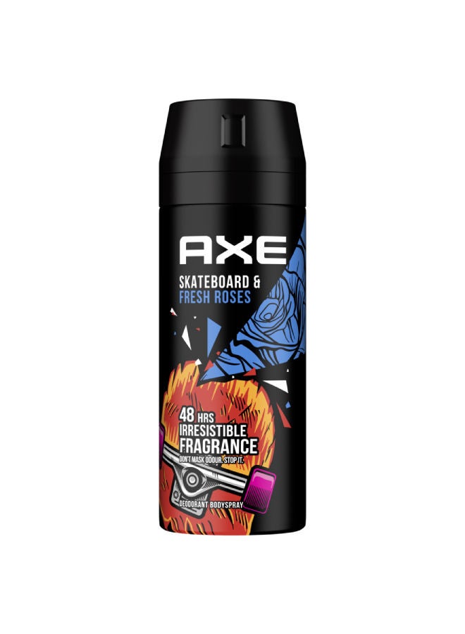 Axe - Body Spray for Men Skateboard & Fresh Roses 150ml - Image 1