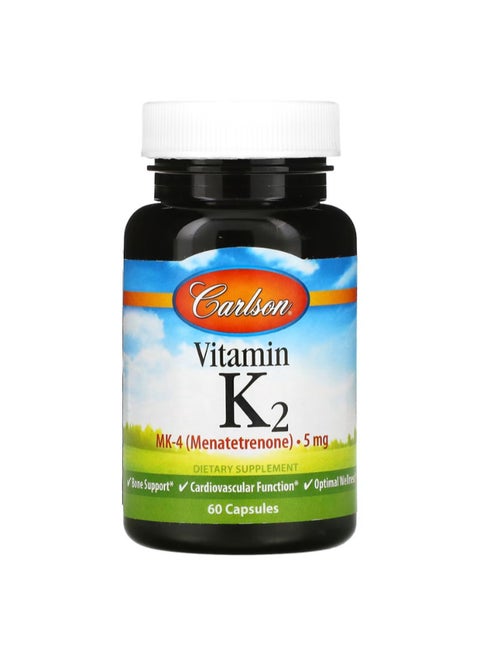 Vitamin K2 5mg Dietary Supplement - 60 Capsules