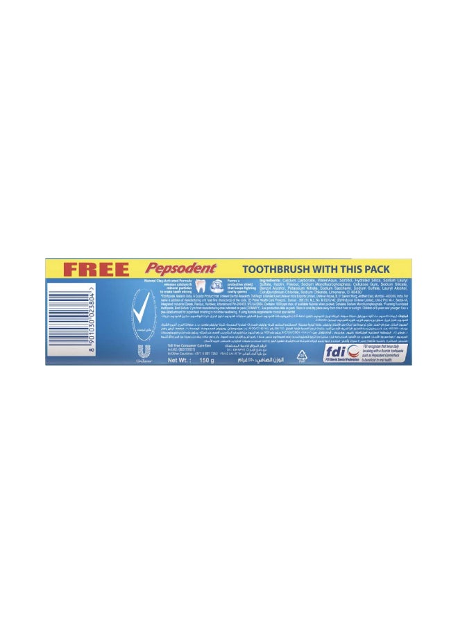 Pepsodent Germi check Plus Toothpaste And Toothbrush 150grams  - Image 3