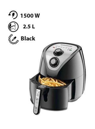 Air Fryer with 0.8KG, Anti Stick, with Rapid Air Convection Technology  (Suitable for 2-4 People) 2.5 L 1500 W AF200-B5 Black/Silver - v1678640835/N13090833A_1