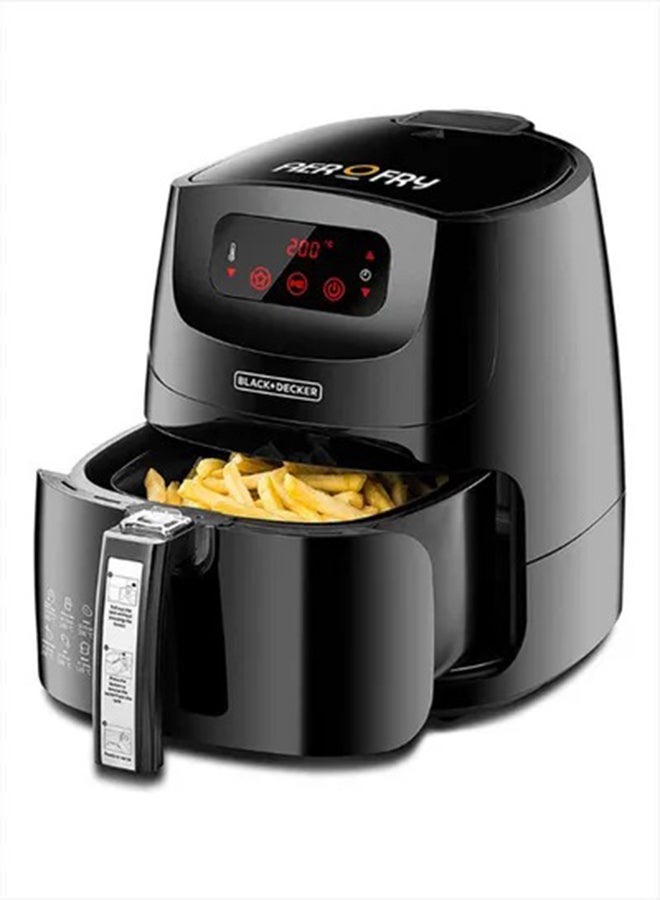 BLACK+DECKER - XL Digital Air Fryer With Rapid Hot Air Convection Technology For Frying, Grilling, Broiling, Roasting, and Baking 1.2KG/ 5.0 L 1500.0 W AF600-B5 Black - Image 1