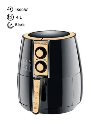 مقلاة هوائية 4 L 1500 W AF300 أسود/ذهبي