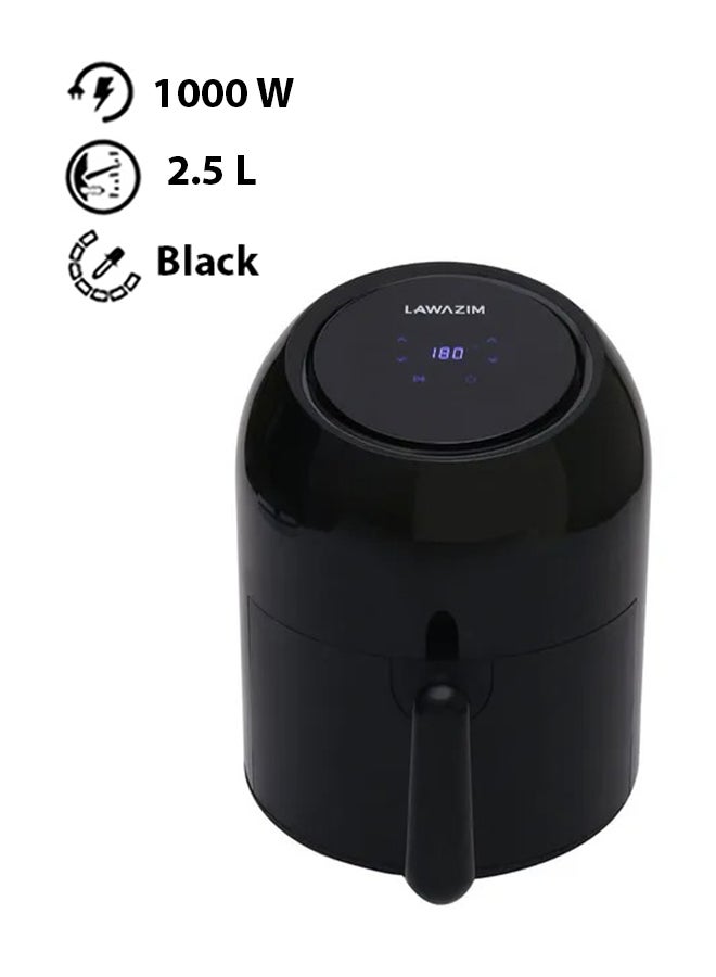 LAWAZIM Electric Hot Air Fryer 2.5 L 1000.0 W 05-2351-02 Black  - Image 1