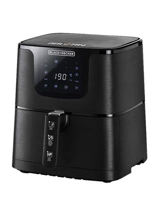BLACK+DECKER XL Digital Air Fryer 7.5L Capacity, 7 Presets 360° Rapid Air Convection Tech Temp-Time Control For Little/NoOil Healthy Frying Grilling Roasting and Baking 5.8 L 1700 W AF700-B5 Black - Image 1