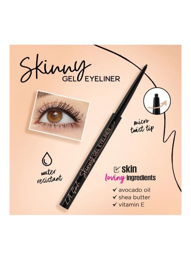 LA Girl Skinny Gel Eye Liner Silky Black  - Image 2