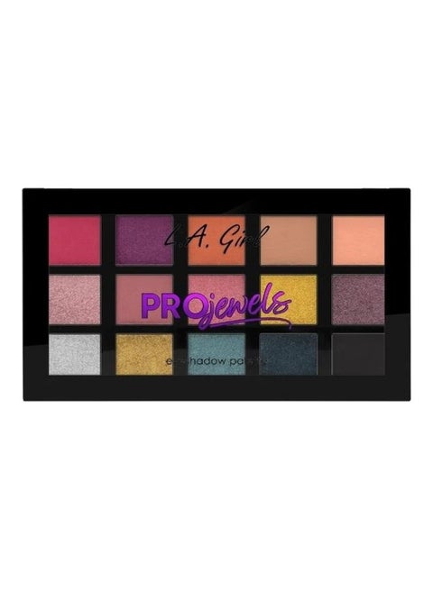 Pro. Jewels 15-Color Eyeshadow Palette Multicolor