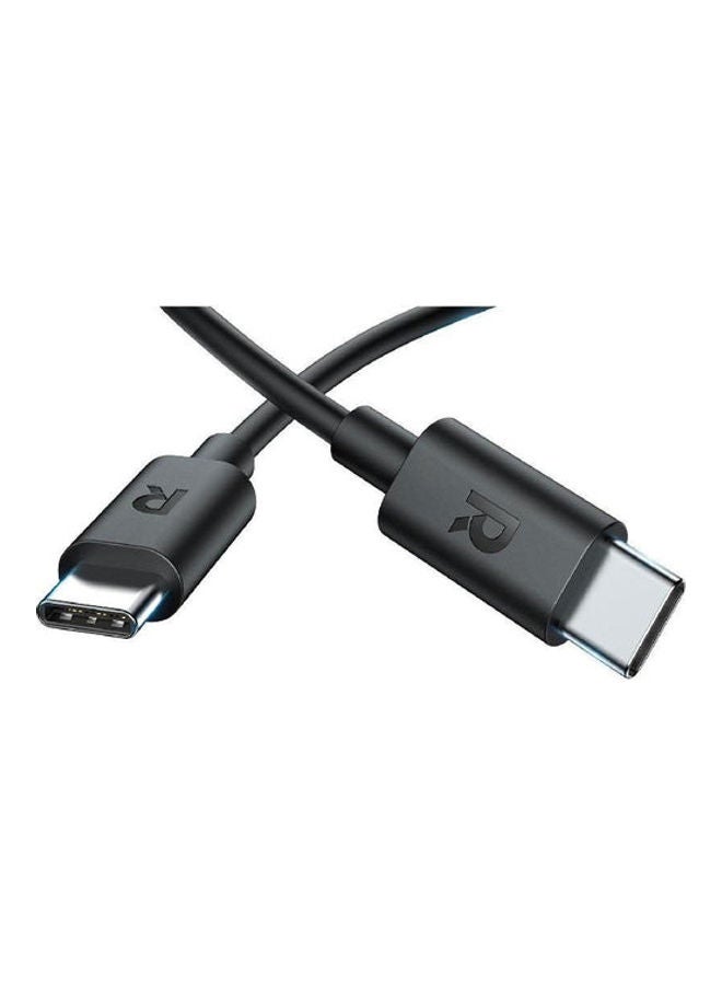 RAVPOWER Type-C To Type-C Charging Cable 1M Black  - Image 2