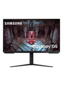 Samsung 32 Inch Odyssey G5 Flat QHD Gaming Monitor 1MS 165Hz, HDR 10, AMD Freesync Premium, Height adjustable, LS32CG510 Black  - Image 1
