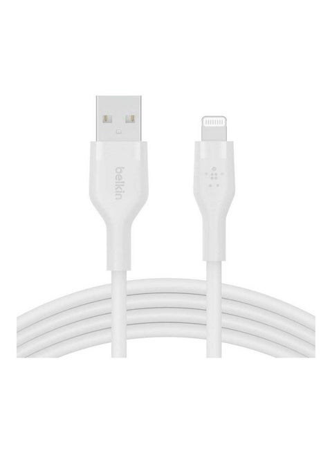 MFi Certified Boost Charge USBA Cable With Lightning Connector 1M White