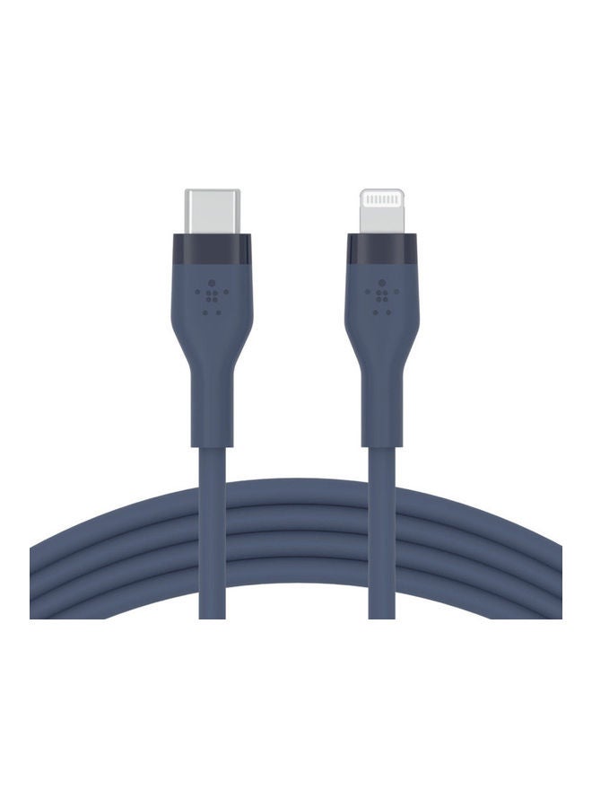belkin - Boost Charge Type-C To Lightning Silicone Cable 3M Blue - Image 1