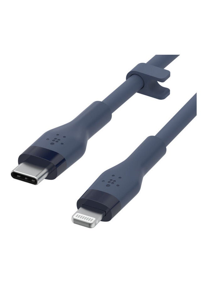 belkin - Boost Charge Type-C To Lightning Silicone Cable 3M Blue - Image 1