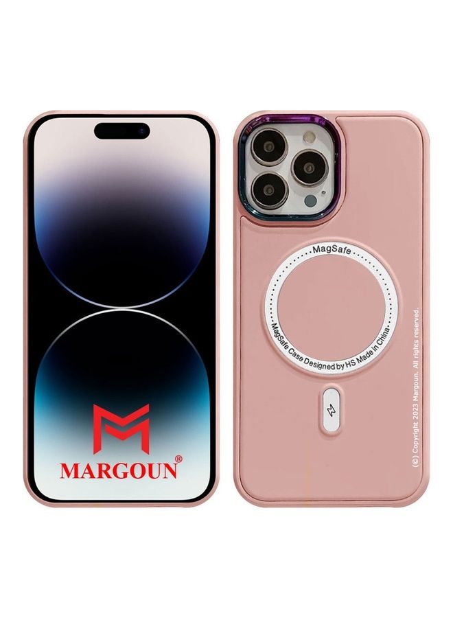 MARGOUN iPhone 14 Pro Max MagSafe Case Magnetic Cover Protective Shockproof Wireless Charging Compatible Pink - Image 3
