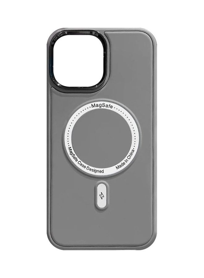 MARGOUN - iPhone 14 Pro MagSafe Case Magnetic Cover Protective Shockproof Wireless Charging Compatible Grey - Image 1