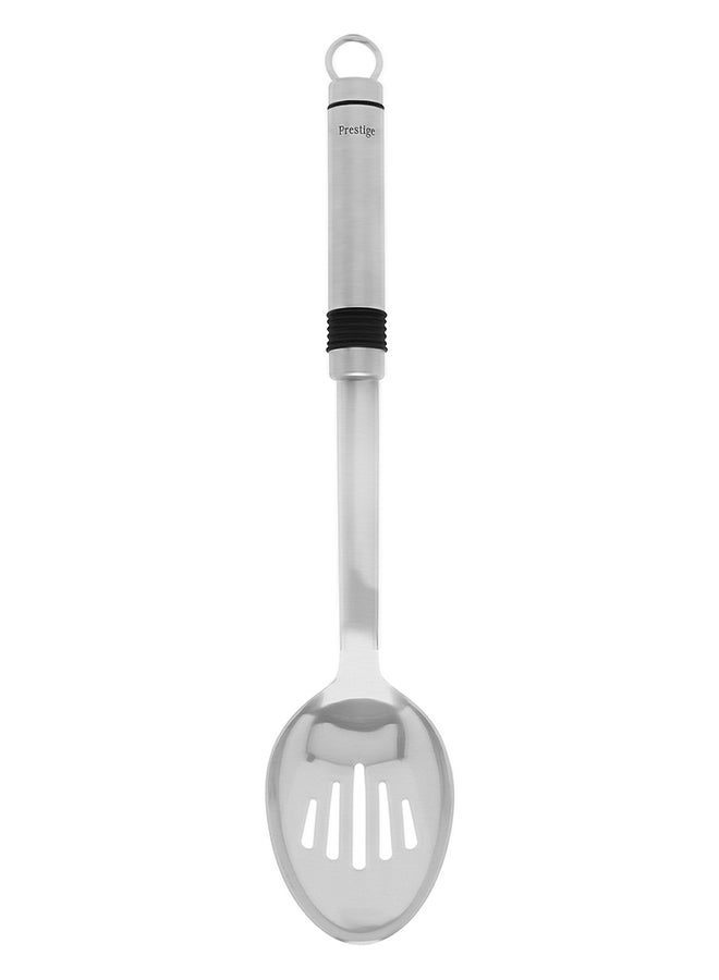 Prestige Eco Slotted Spoon With Rubbergrip Silver  - Image 1