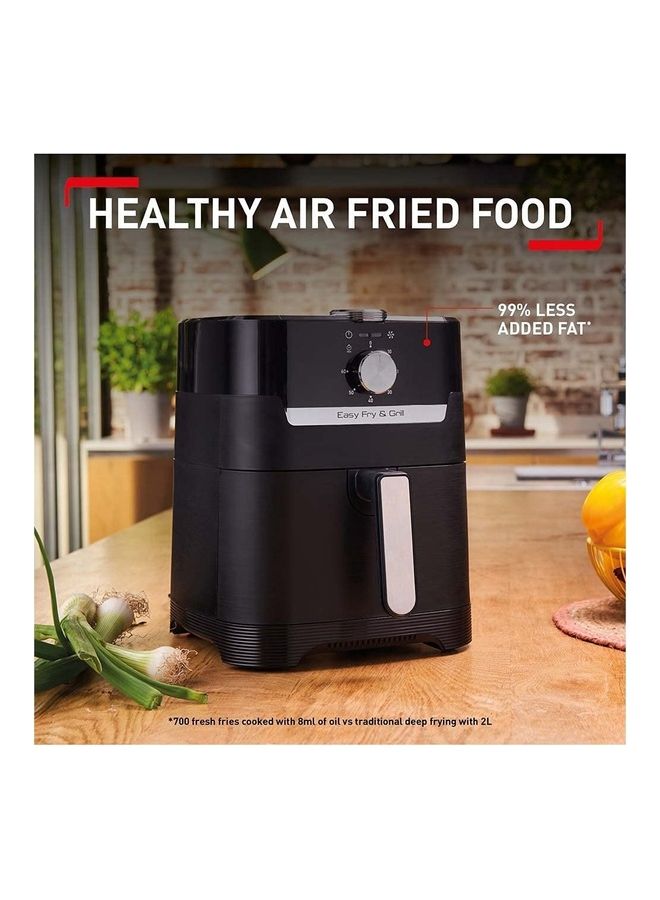 Tefal - Air Fryer | Easy Fry & Grill 2-in-1 |  4. Air Fryer + Grill| Healthy Cooking | Fast | Easy to Clean | Adjustable Temperature |Timer | 2 Years Warranty 4.2 L 1550 W EY501827 Black - Image 1