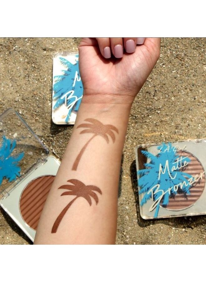 LA Girl Matte Bronzer-Lost In Paradise (Medium To Tan) GBL414  - Image 3