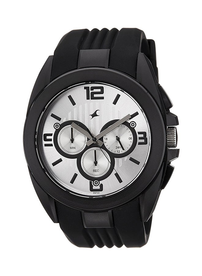 fastrack Men's Silicone Analog Watch 38001PP01  - Image 1