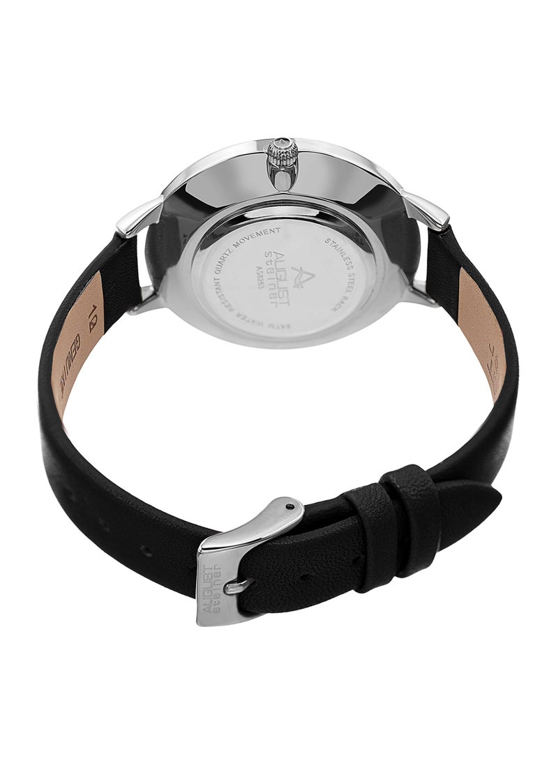 August Steiner - Women's Water Resistant Analog Watch AS8263BK - Image 1