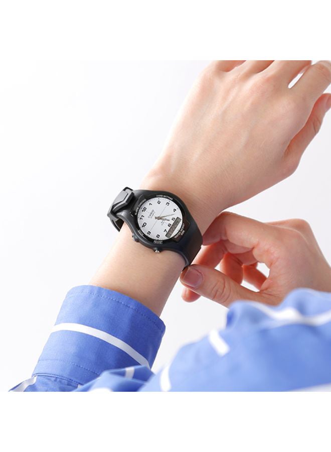 CASIO Women's Rubber Analog & Digital Wrist Watch AW-90H-7BVDF - 39 mm - Black  - Image 3