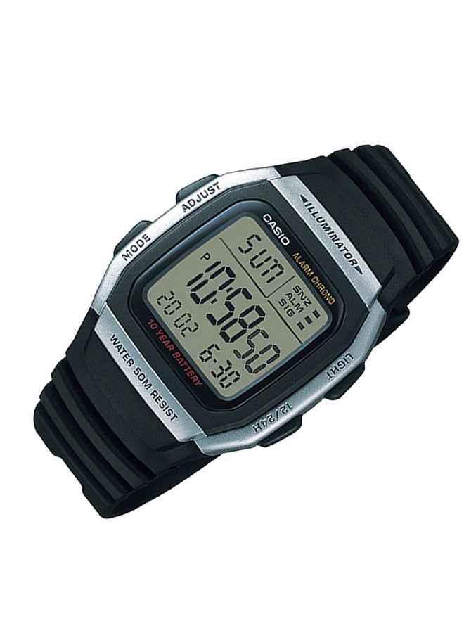 CASIO Men's Youth Digital Watch W-96H-1AVDF - 37 mm - Black  - Image 5