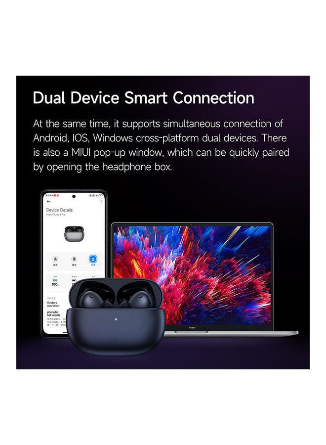 Xiaomi - Redmi Buds 4 Pro Wireless Headphone Active Noise Cancelling Black - Image 1