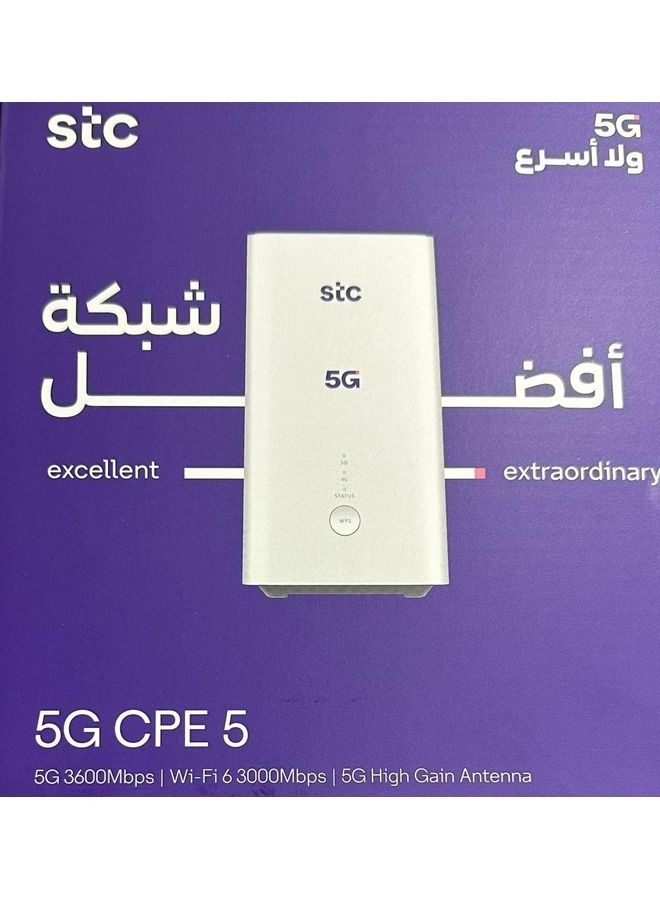 STC - 5G CPE 5 Router White - Image 1
