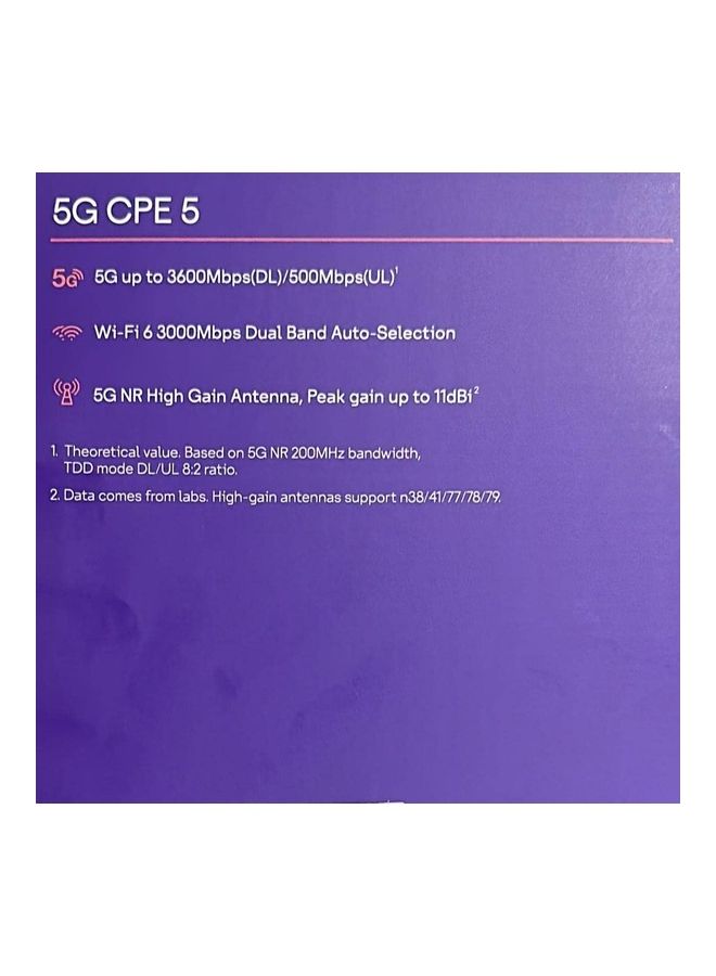 STC - 5G CPE 5 Router White - Image 1