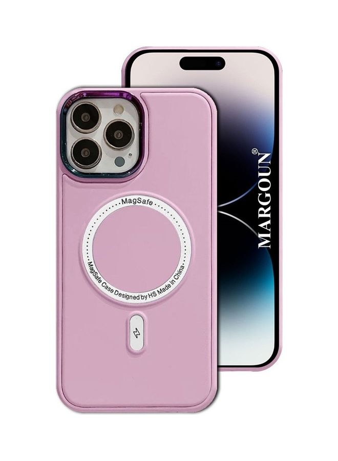 MARGOUN - iPhone 14 Pro MagSafe Case Magnetic Cover Protective Shockproof Wireless Charging Compatible Light Purple - Image 1