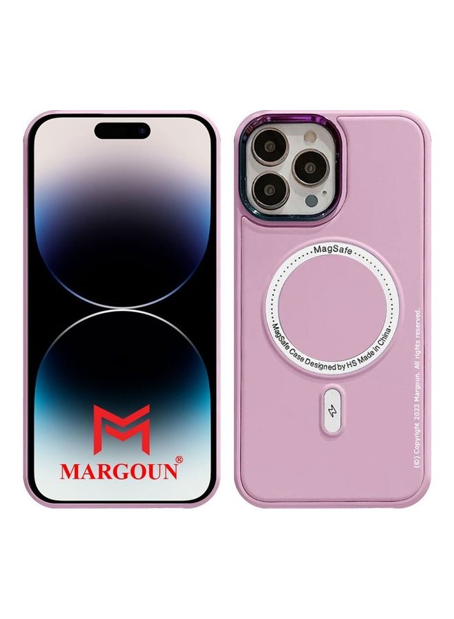 MARGOUN - iPhone 14 Pro MagSafe Case Magnetic Cover Protective Shockproof Wireless Charging Compatible Light Purple - Image 1