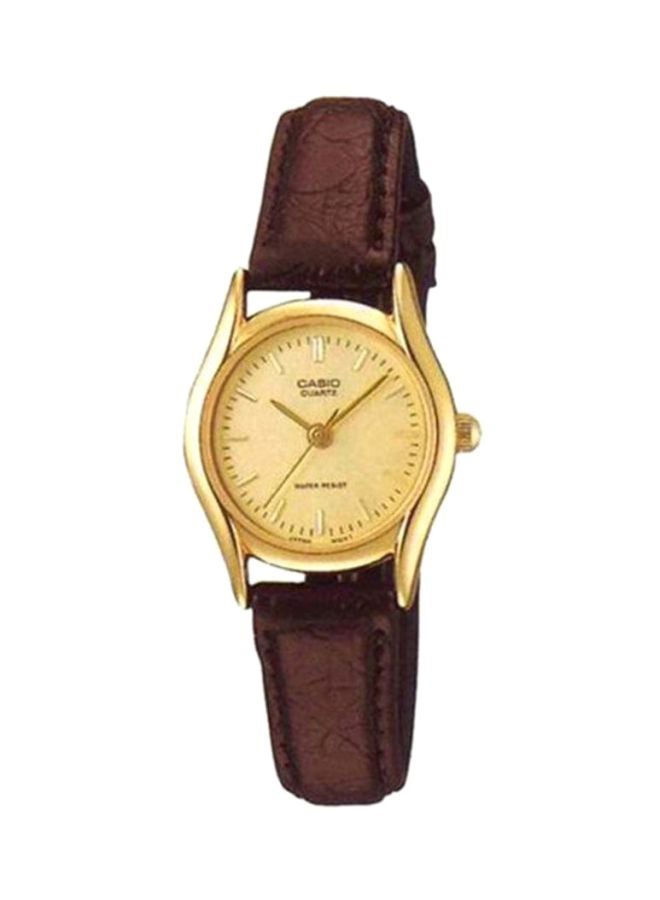CASIO Women's Enticer Water Resistant Analog Watch LTP-1094Q-9ARDF - 34 mm - Brown  - Image 1