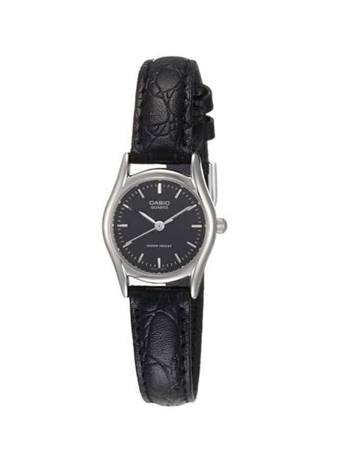 CASIO Women's Leather Analog Wrist Watch LTP-1094E-1ARDF  - Image 1