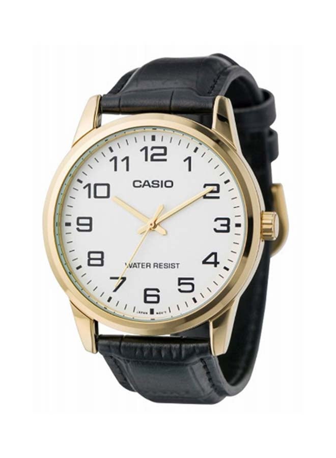 CASIO Men's Enticer Leather Analog Wrist Watch MTP-V001GL-7BUDF  - Image 1