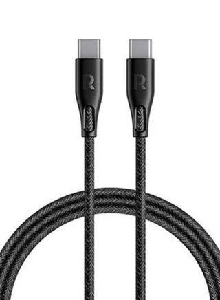 Nylon Braid Type-C To Type-C Fast Charging Cable 60W 1.2M Black - v1678720222/N53391169A_1