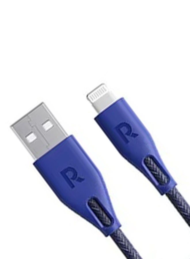 RAVPOWER MFi Certified Nylon USBA To Lightning Cable 3M Blue  - Image 3